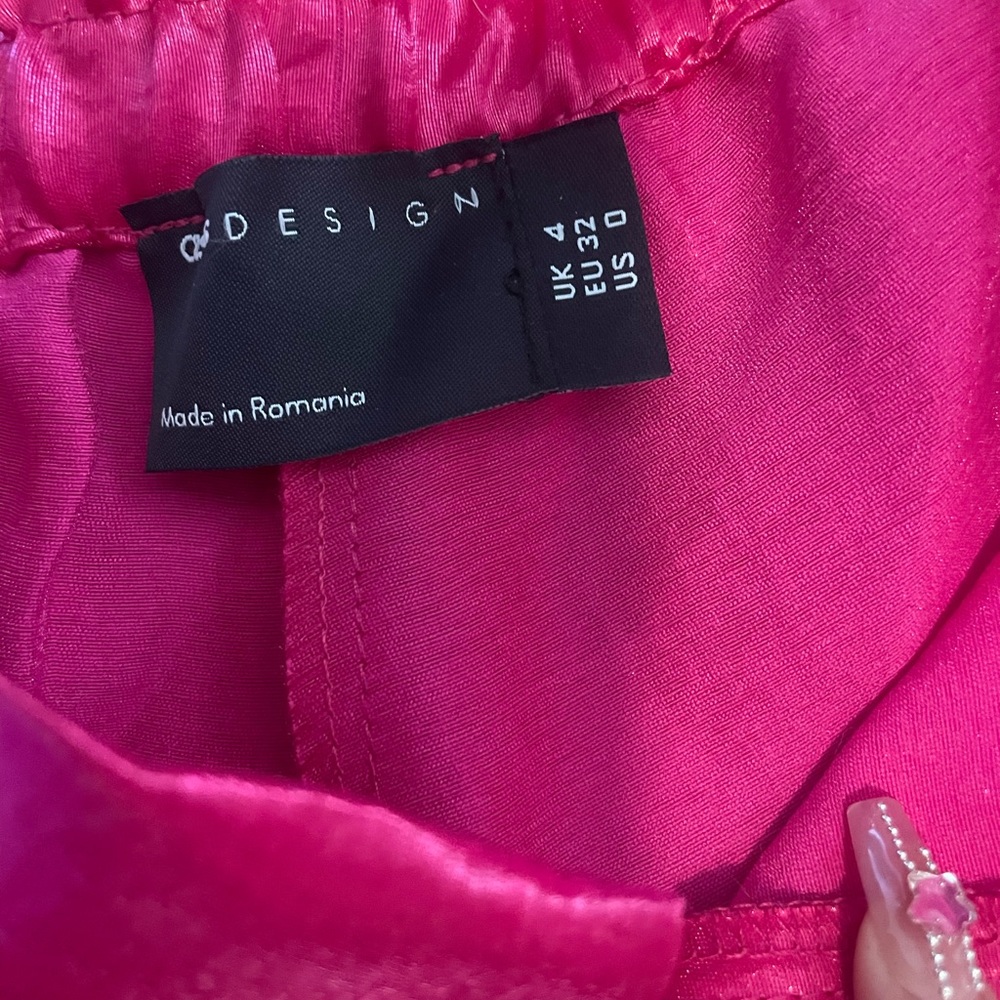 Fuchsia High Waisted Shorts - Picture 2 of 5